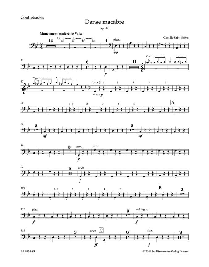 Danse Macabre, Op.40 (Double bass)