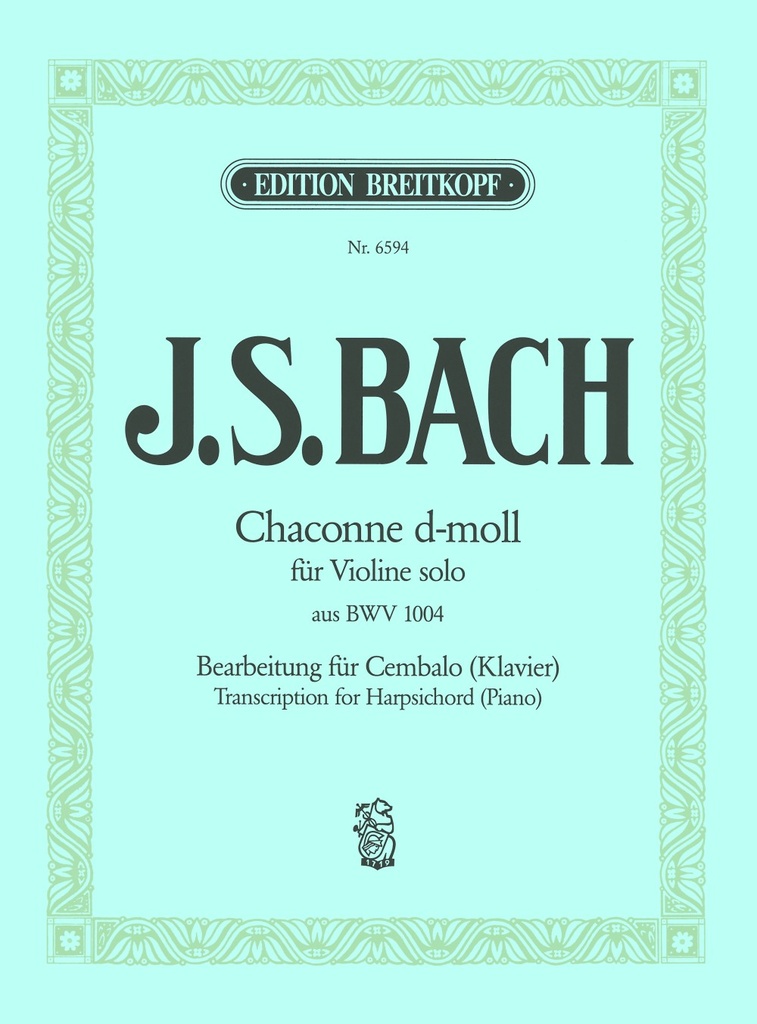 Chaconne from the Partita II in D minor, BWV.1004