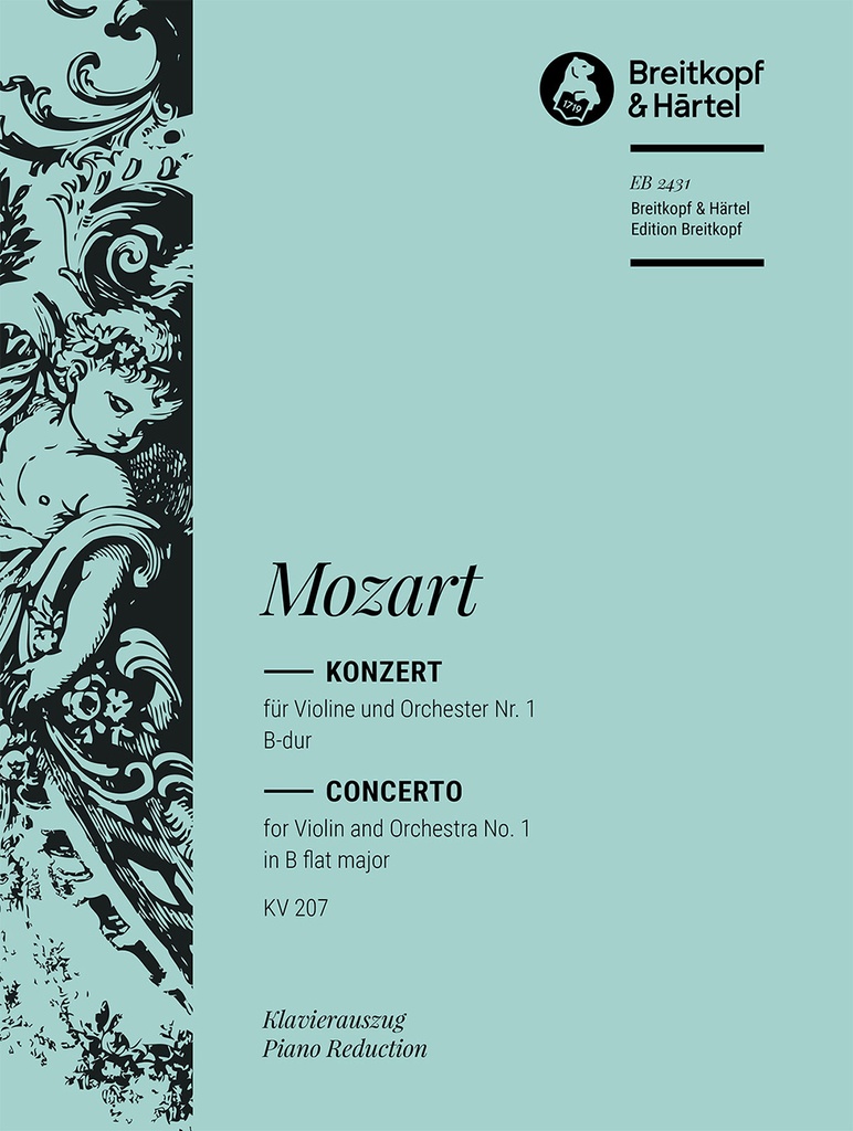 Violin Concerto [No. 1] in Bb major, KV.207 (Piano reduction)