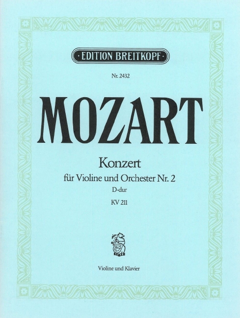 Violin Concerto [No. 2] in D major, KV.211 (Piano reduction)