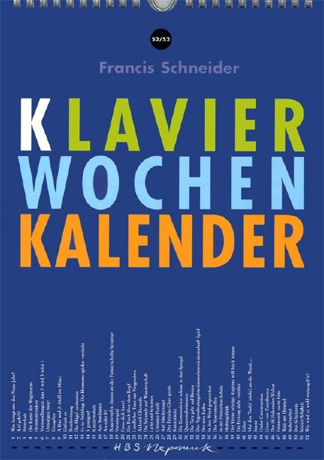 Klavier-Wochen-Kalender