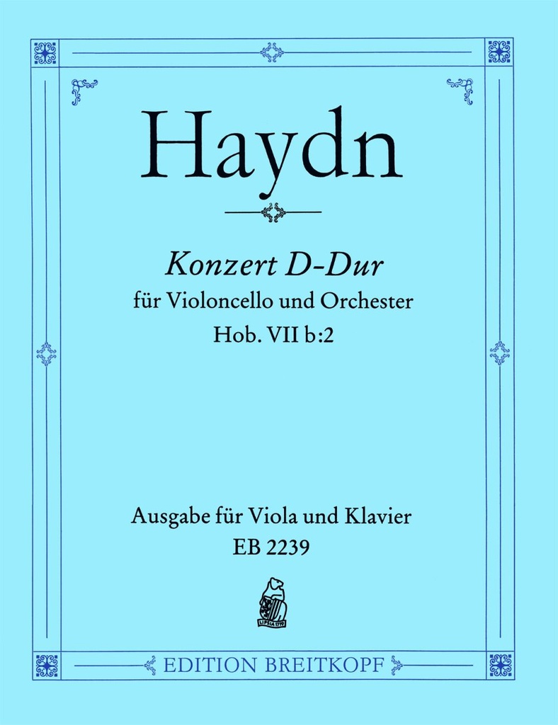 Violoncello Concerto in D major Hob VIIb:2 (Piano reduction) with a cadenza by Alfred Spitzner