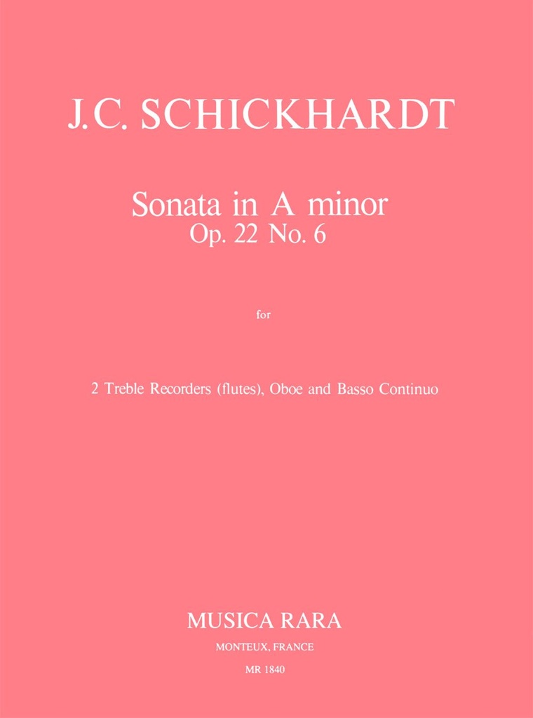 Sonatas, Op.22 No.6 in A minor