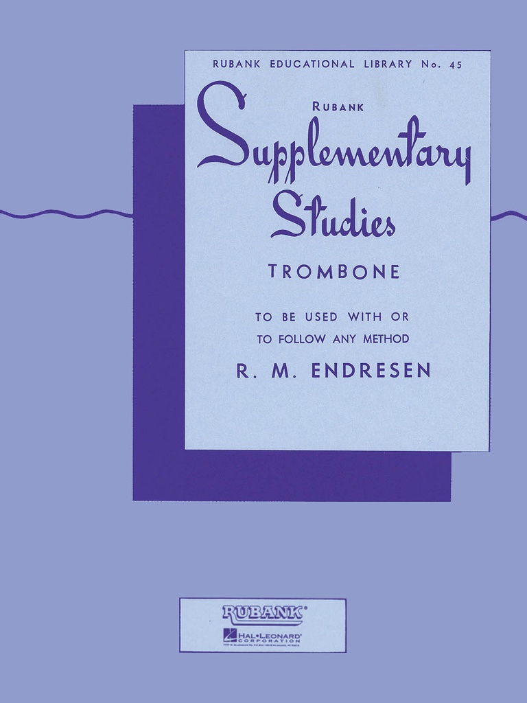 Supplementary Studies for Trombone