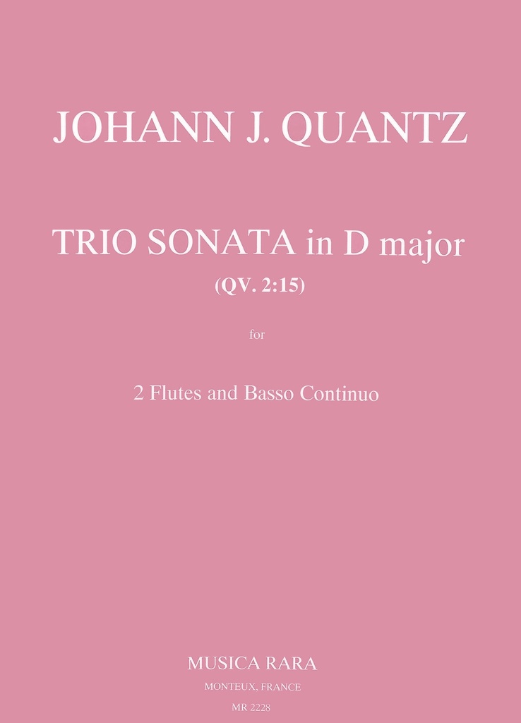 Trio Sonata in D major QV 2:15