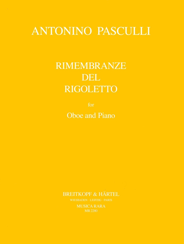 Rimembranze del Rigoletto di Verdi (First Printing)