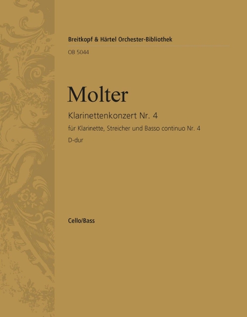 Clarinet Concerto No.4 in D major (Cello/double bass)