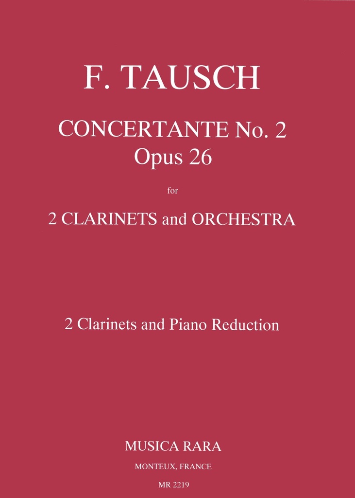 Concertante No.2 in B, Op.26 (Piano reduction)