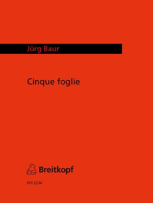 Cinque foglie (Full score)