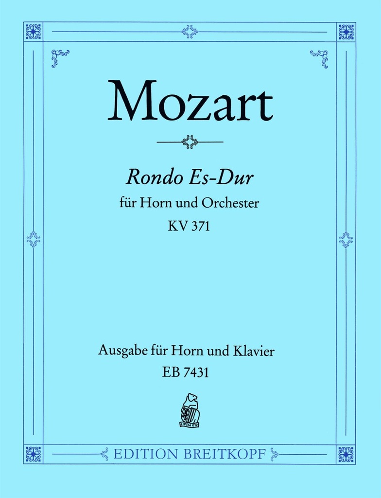 Concert Rondo in Eb major, KV.371 (Piano reduction)