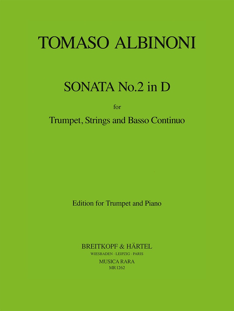 Sonata No.2 in D (Piano reduction)