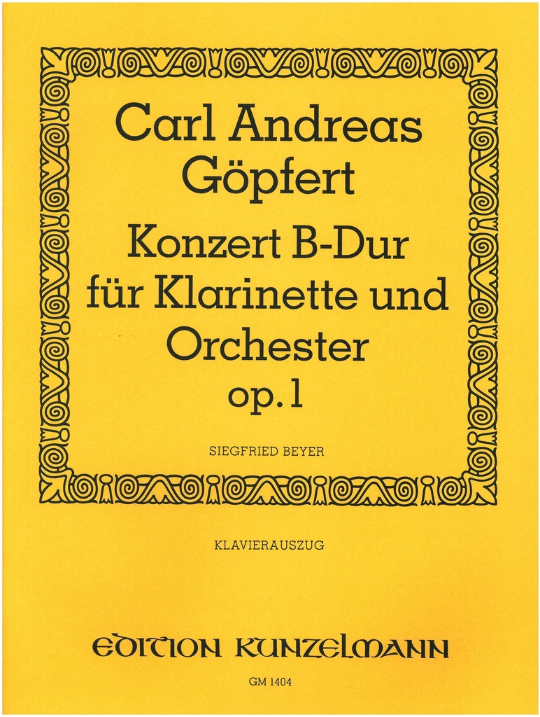 Konzert B-dur, Op.1