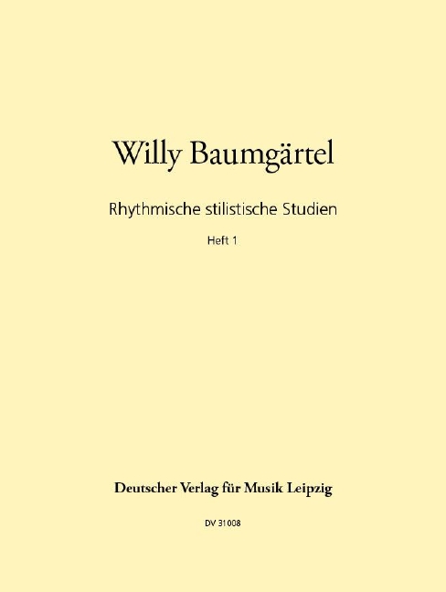 Rhythmic Stylistic Studies - Vol.1