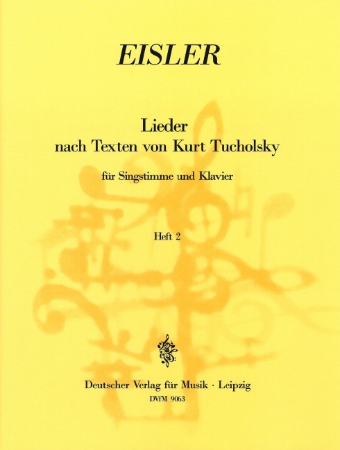 Lieder nach Texten von Kurt Tucholsky - Vol.2