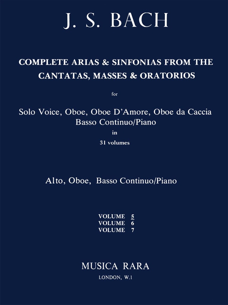 Complete Arias - Vol.5 (BWV 12, 22, 44, 48)