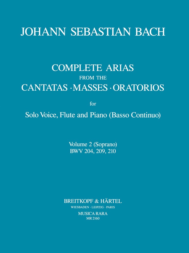 Complete Arias - Vol.2 (BWV 204, 209, 210)