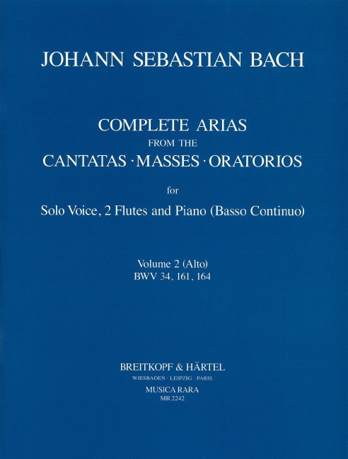 Complete Arias - Vol.2 (BWV 34, 161, 164)