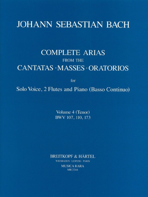 Complete Arias - Vol.4 (BWV 107, 110, 173, 208) (High voice)