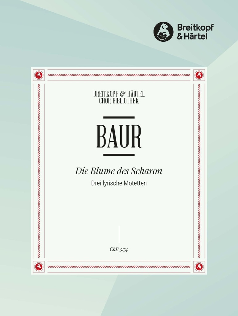 Die Blume des Scharon (Choral score)