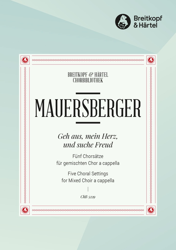 Geh aus, mein Herz, und suche Freud (Choral score)