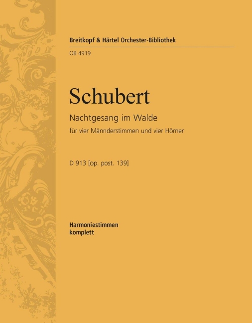 Nachtgesang im Walde, D.913 [Op. post. 139] (Wind parts)