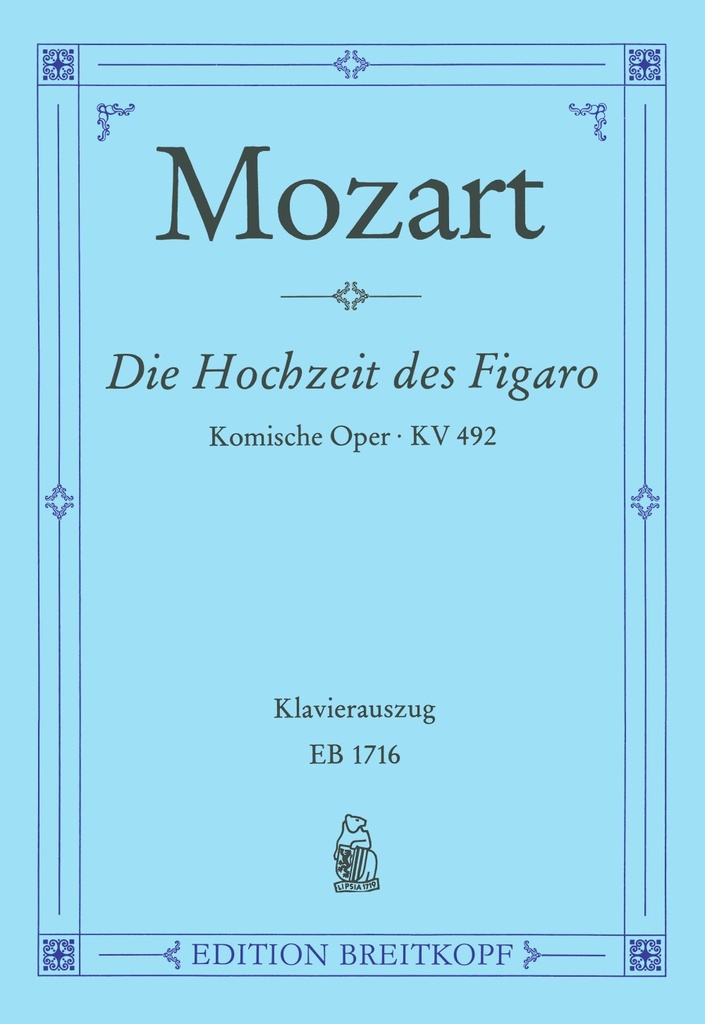 Le nozze di Figaro, KV.492 (Vocal score)