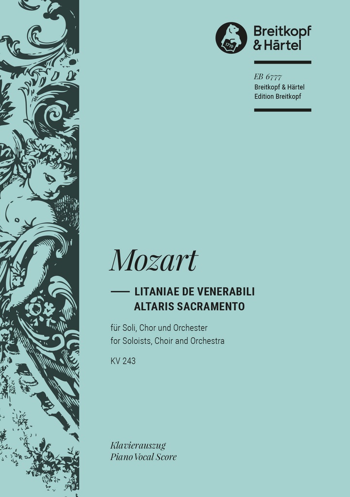 Litaniae de venerabili altaris sacramento, KV.243 (Vocal score)