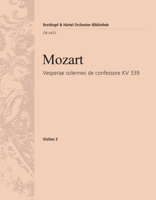 Vesperae solennes de confessore, KV.339 (Violin 2)