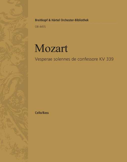 Vesperae solennes de confessore, KV.339 (Cello/double bass)