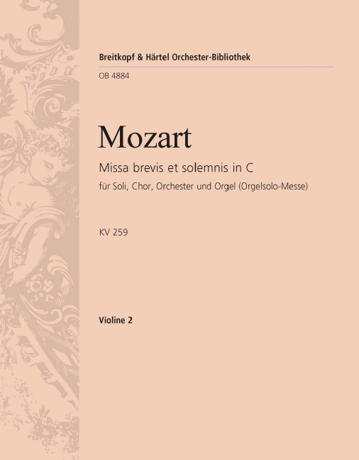 Missa brevis et solemnis in C major, KV.259 (Violin 2)