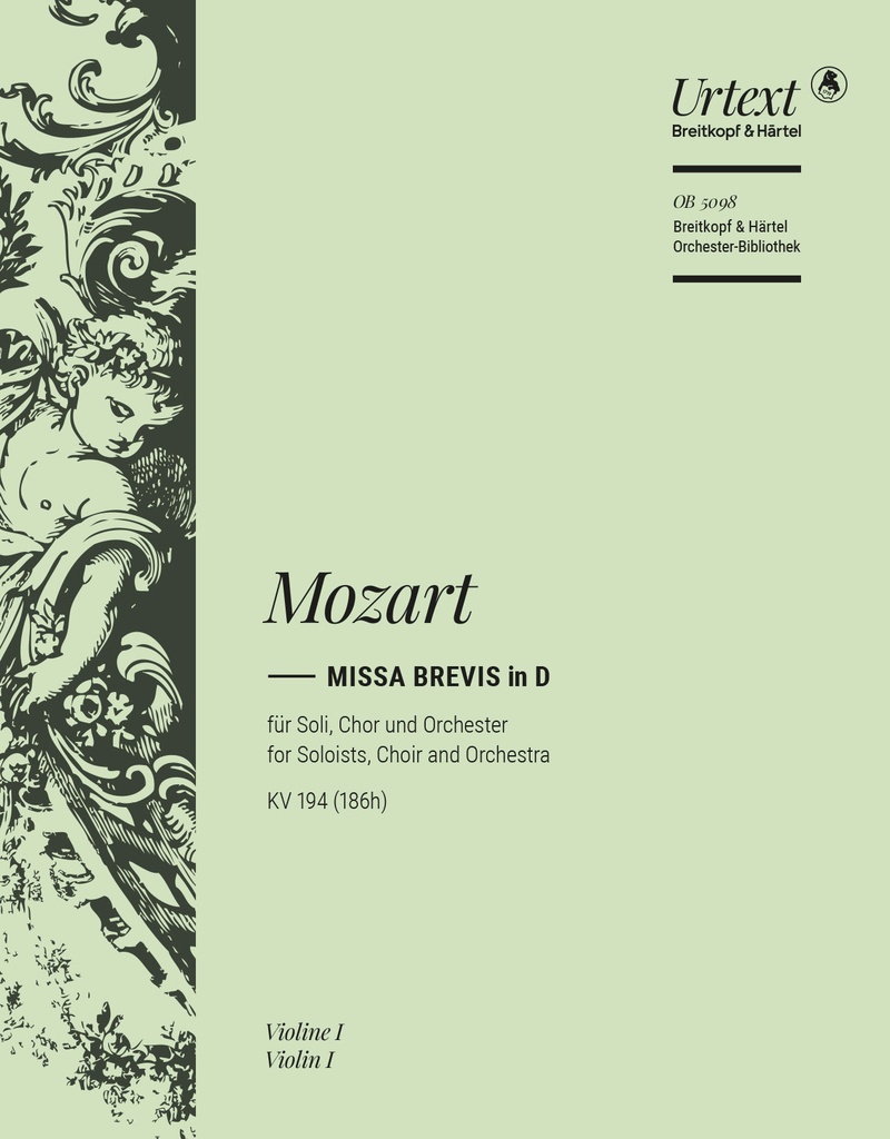 Missa brevis in D major, KV.194 (186h) (Violin 1)