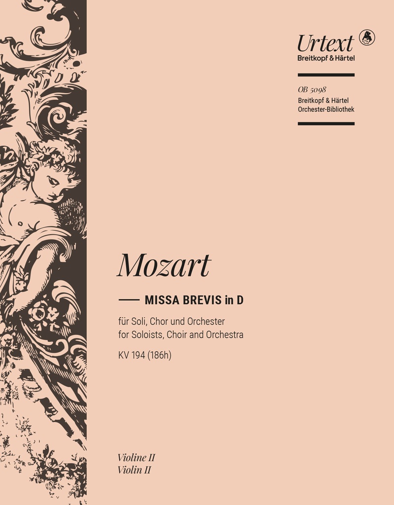 Missa brevis in D major, KV.194 (186h) (Violin 2)