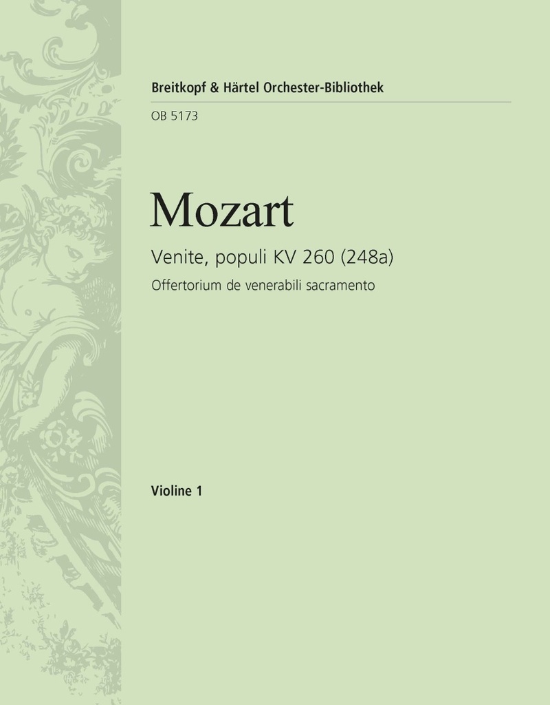 Venite, populi, KV.260 (248a) (Violin 1)