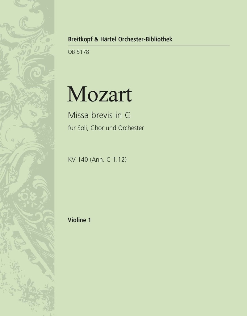 Missa brevis in G major, KV.140 (App. C 1.12) (Violin 1)