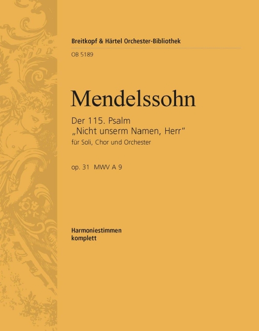 Psalm 115, MWV.A 9, Op.31 Nicht unserm Namen, Herr (Wind parts)