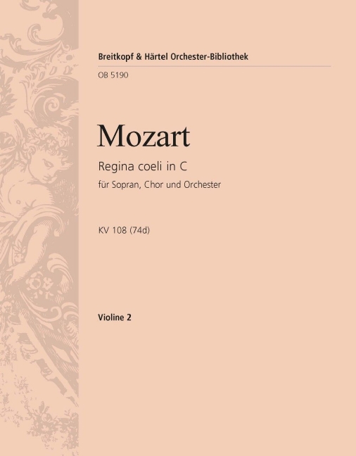 Regina coeli in C major, KV.108 (74d) (Violin 2)