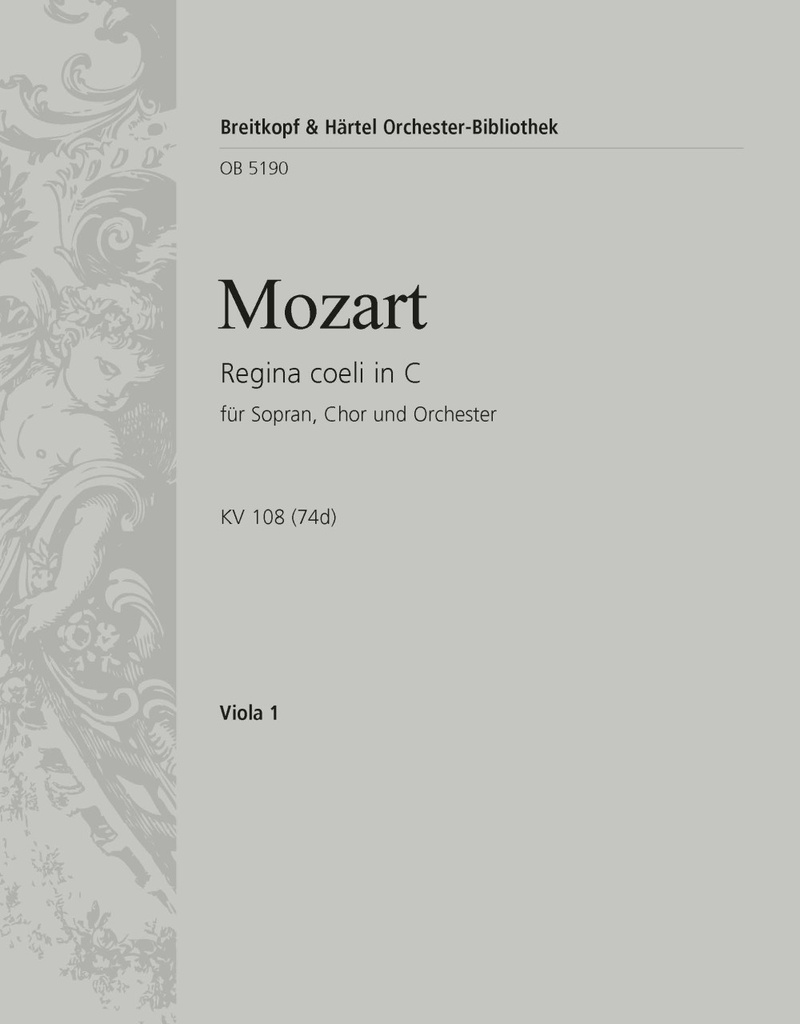 Regina coeli in C major, KV.108 (74d) (Viola)