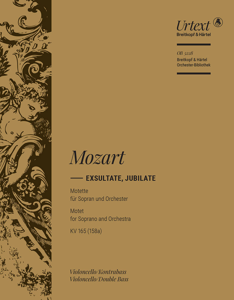 Exsultate, jubilate, KV.165 (158a) (Cello/double bass)