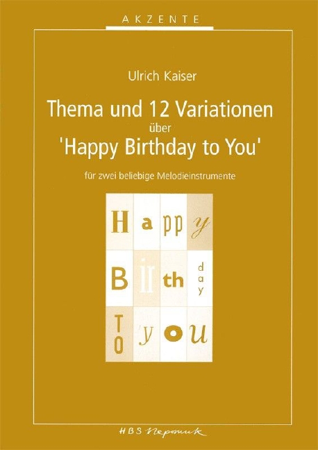 Thema und 12 Variationen über Happy Birthday