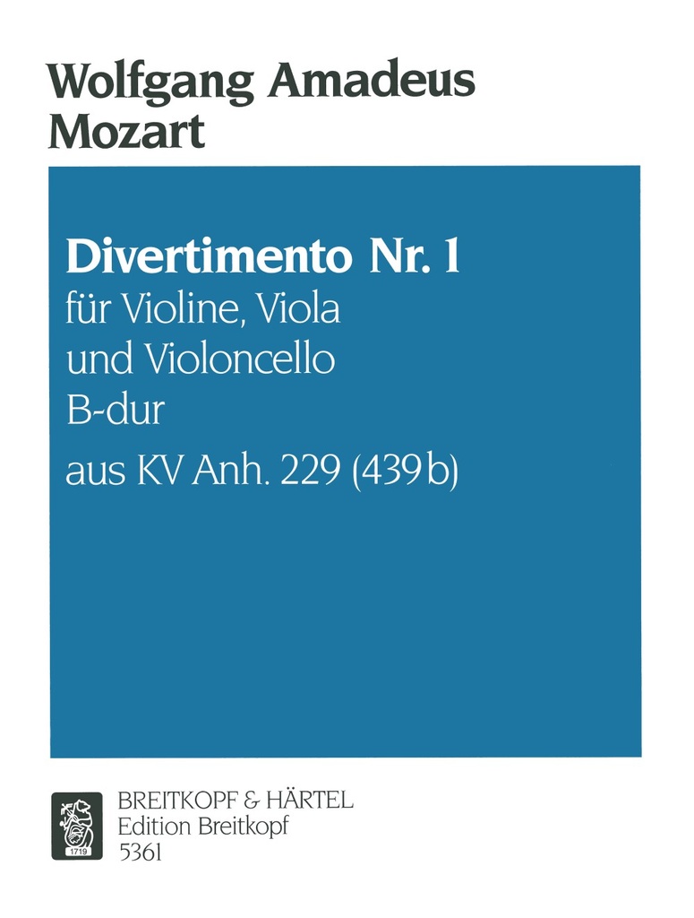 Divertimento No.1 in Bb major, KV.App. 229