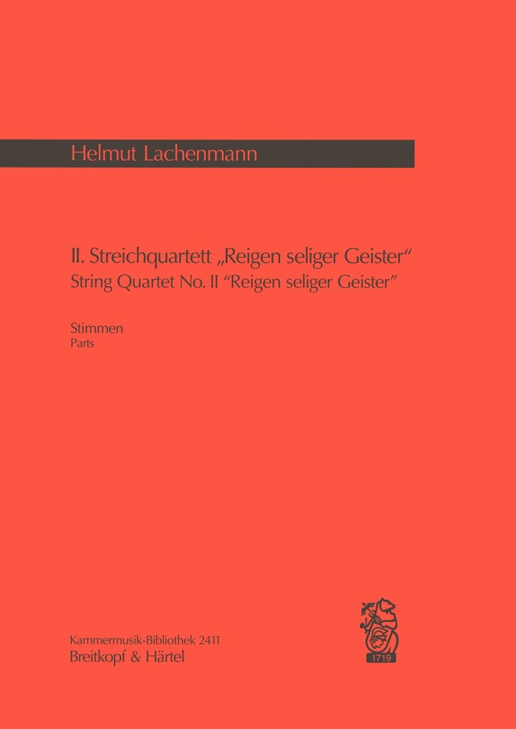 String Quartet No.2 Reigen seliger Geister (Set of parts)