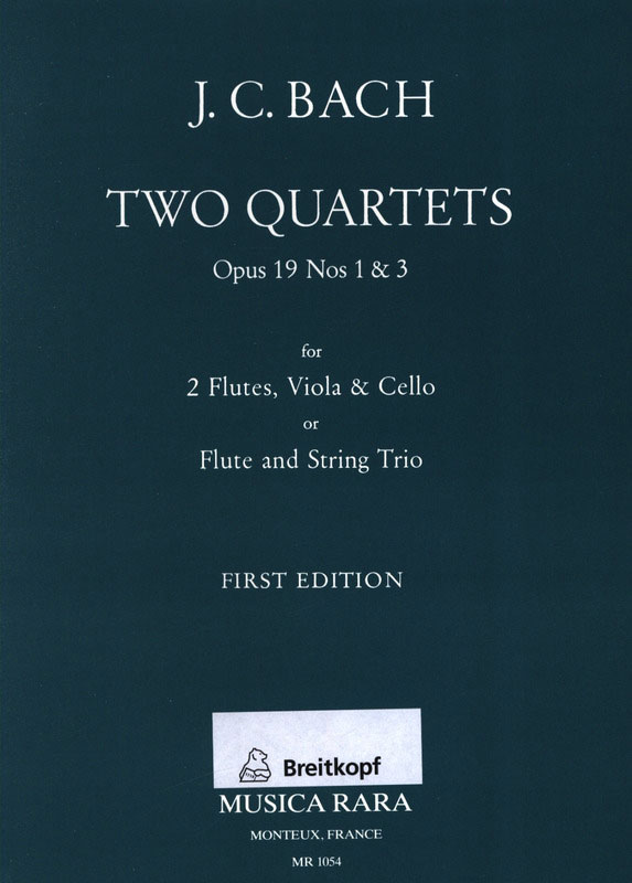 Quartets, Op.19 No.1 in C major and No.3 in G major (Set of parts)