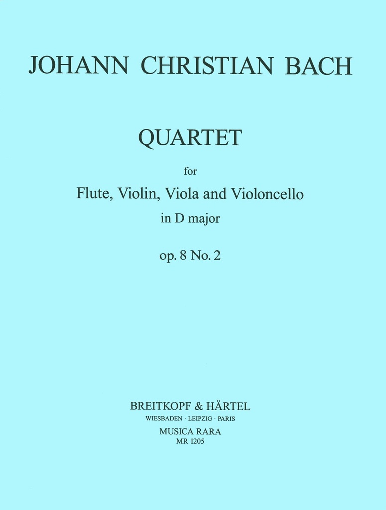 Quartet in D major, Op.8 No.2 (Set of parts)