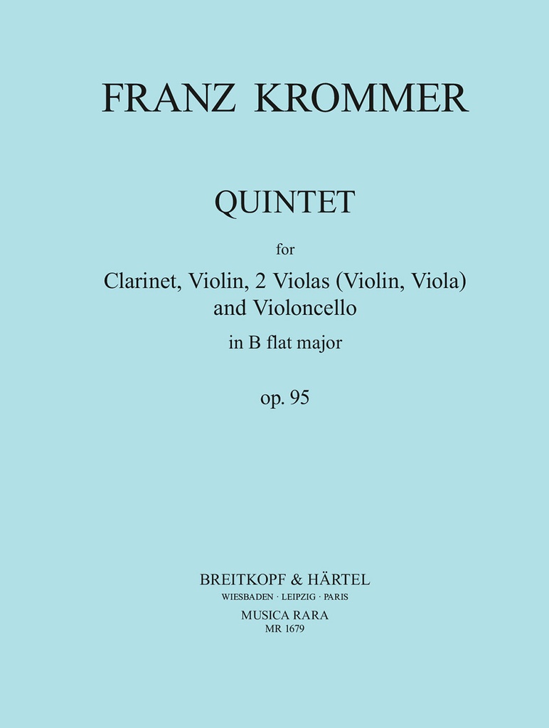 Quintet in Bb major, Op.95 (Set of parts)