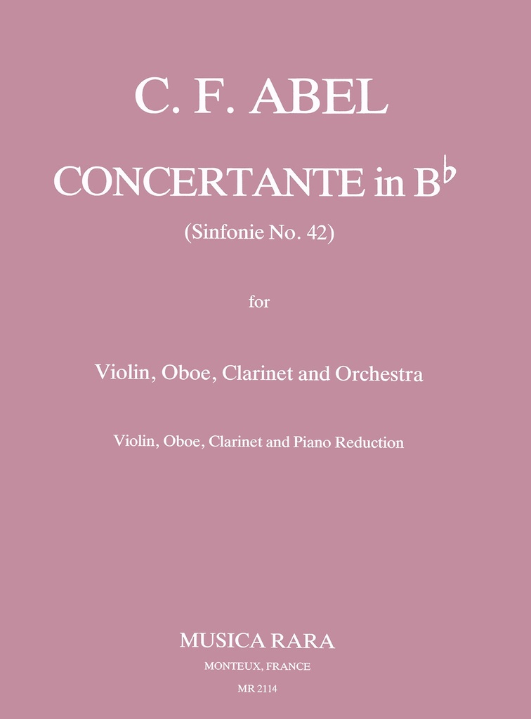 Concertante in Bb - Symphony No.42 (Piano reduction)