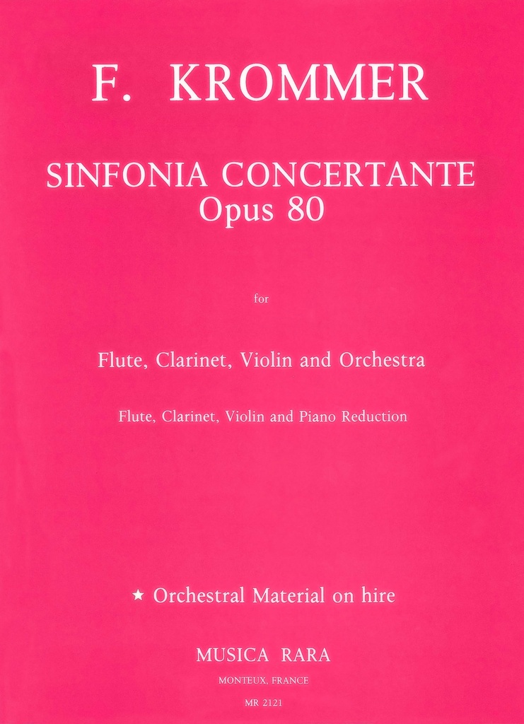 Sinfonia Concertante in D, Op.80 (Piano reduction)