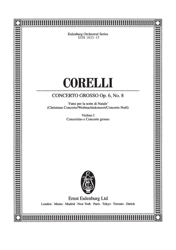 Concerto grosso, Op.6 No.8 in G minor (Violin 1)