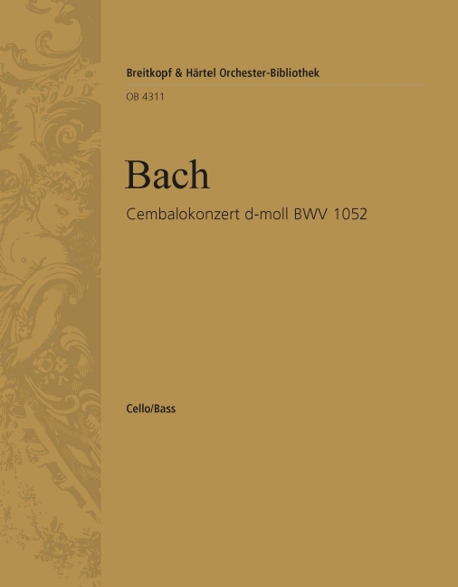 Harpsichord Concerto in D minor, BWV.1052 (Cello/double bass)