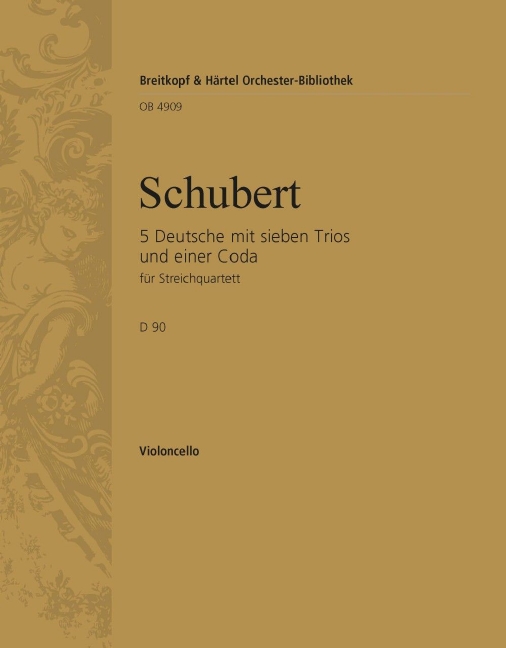 5 German Dances with 7 Trios and a Coda, D.90 (Cello)