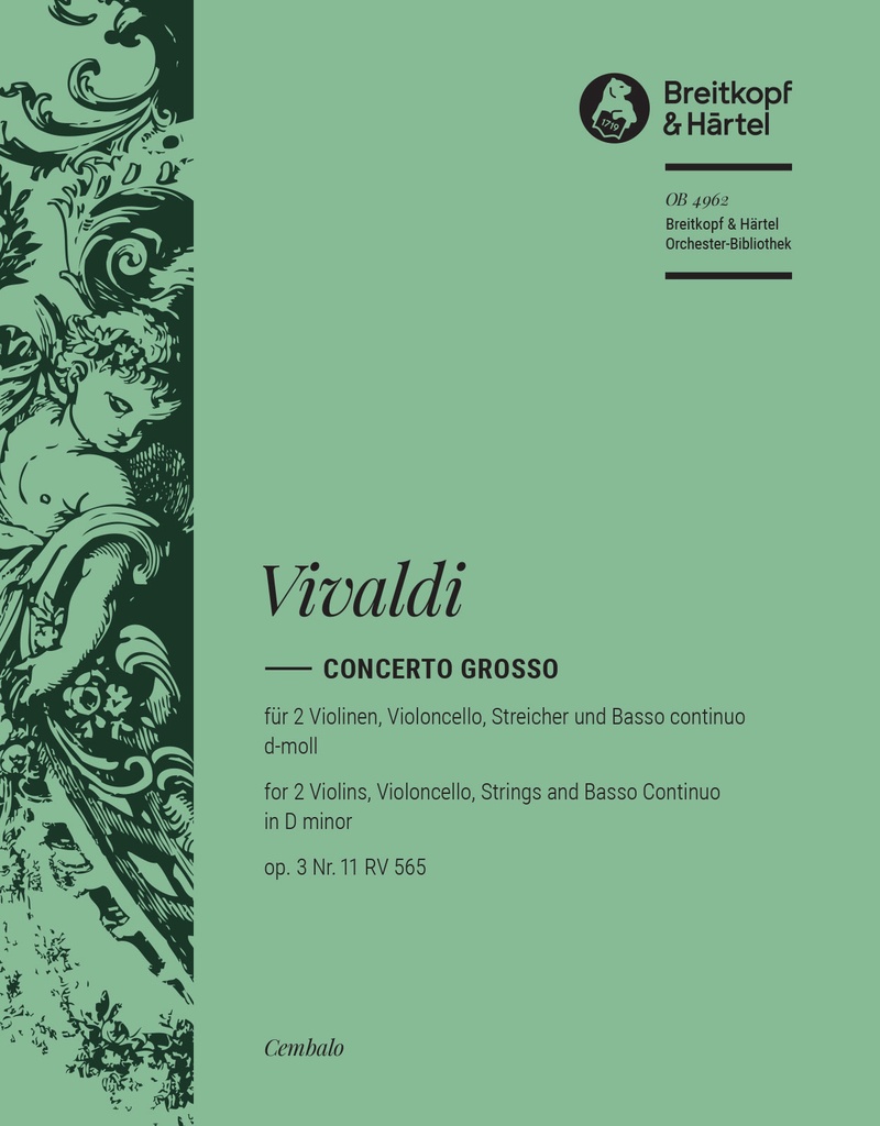 Concerto grosso in D minor, Op.3/11, RV.565 (Harpsichord/piano)